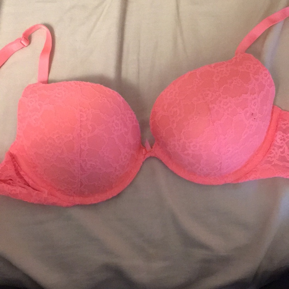 Victoria secret orange Lace bra